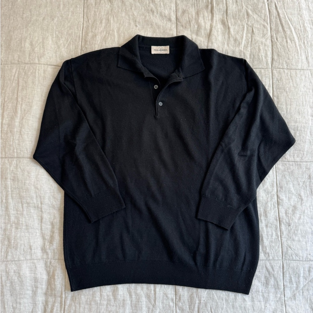Malagrida Black Polo Sweater